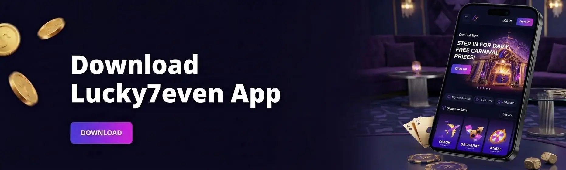 Mobile Experience on lucky seven casino online